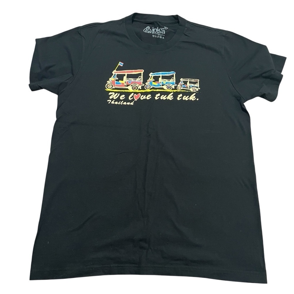 Thailand Souvenir “we love tuk tuk” Graphic Tee Size XL South East Asia Novelty